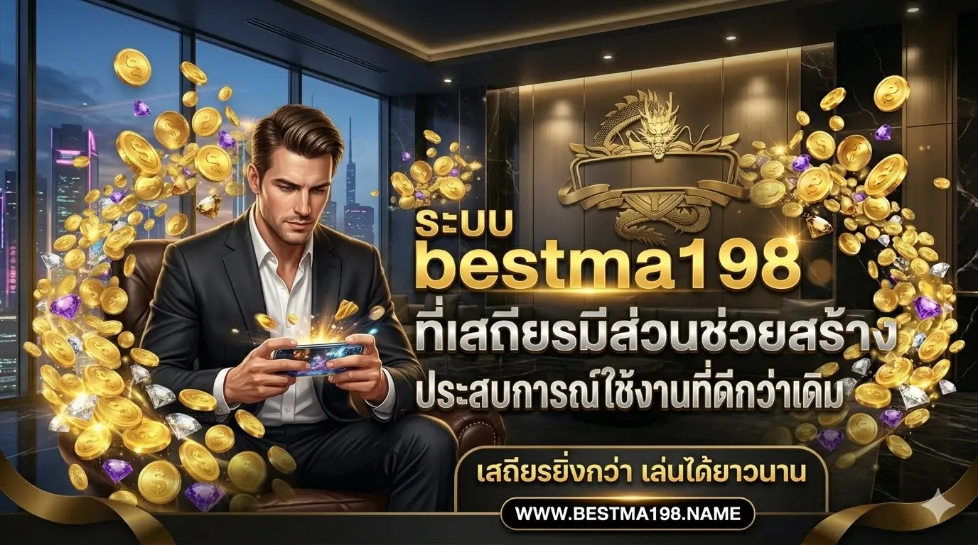 ระบบ bestma198 ที่เสถียรมีส่วนช่วยสร้างประสบการณ์ใช้งานที่ดีกว่าเดิม